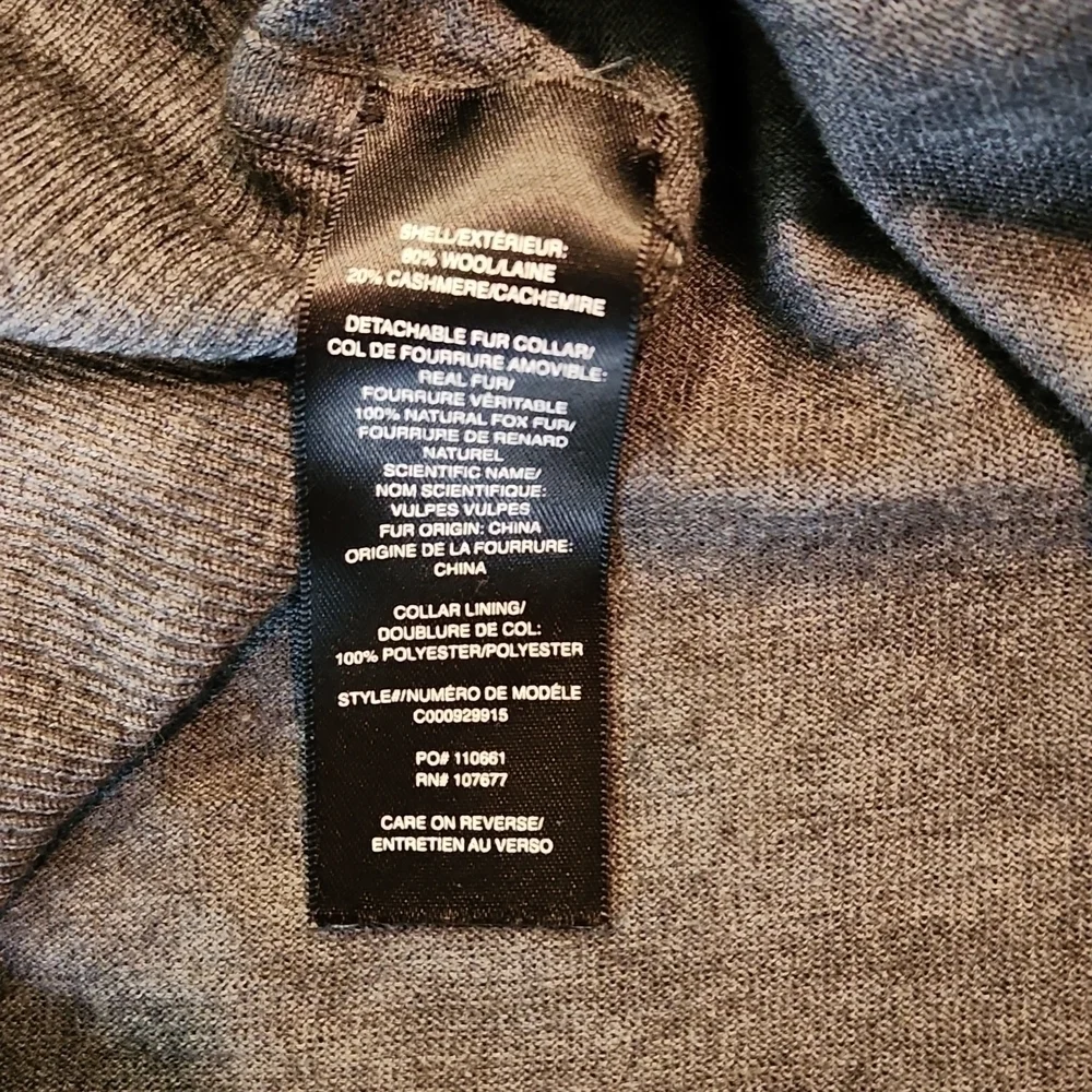 Alice and Olivia Fox Fur Cashmere Blend Cardigan - Picture 7 of 8